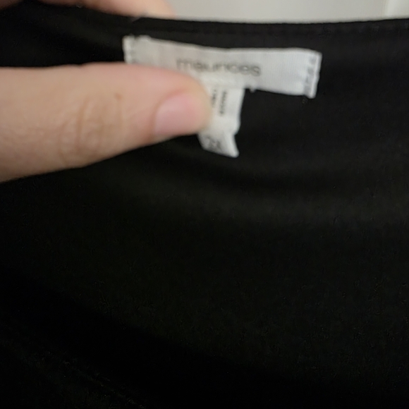 Maurices Black Boxy Long Sleeve Blouse - Picture 3 of 9